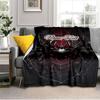 1PC Custom Name Spider Web Outdooor Flannel Blankets Throw Blanket All-Season Throw Gift Bedspread for Couch, Bed, Camping Holiday Birthday Gift