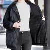 Coat for Women Fleece Thickened Plush Autumn Winter Oversize Hooded Casual Down Jacket