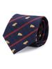 COLORATA Capybara Necktie X Silk Jacquard Gift (145 8.5cm / Navy/Striped / 100% / Weave) Animal/Animal