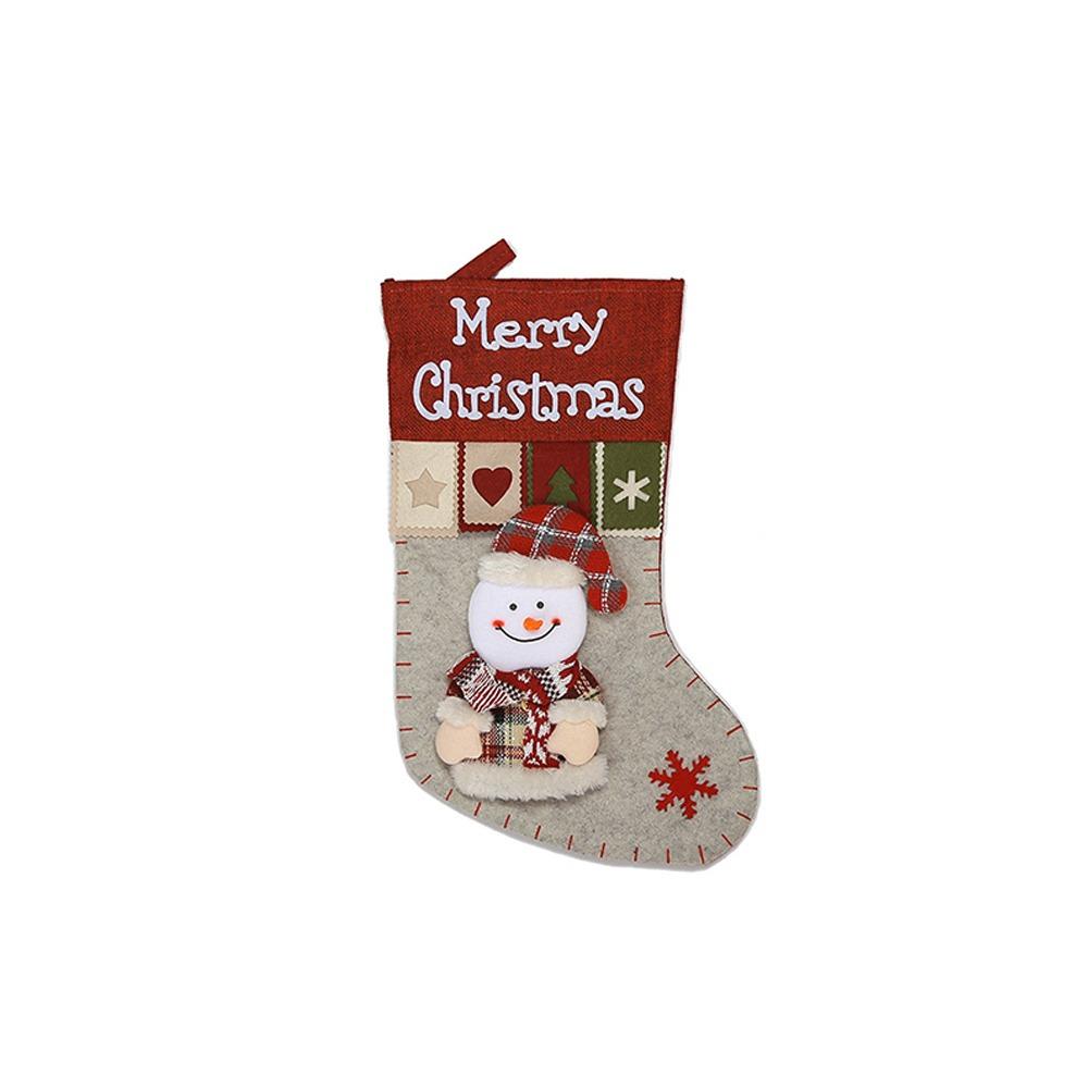 Santa Claus Snowman Elk Christmas Socks Cartoon Christmas Tree Ornaments Holiday Decor