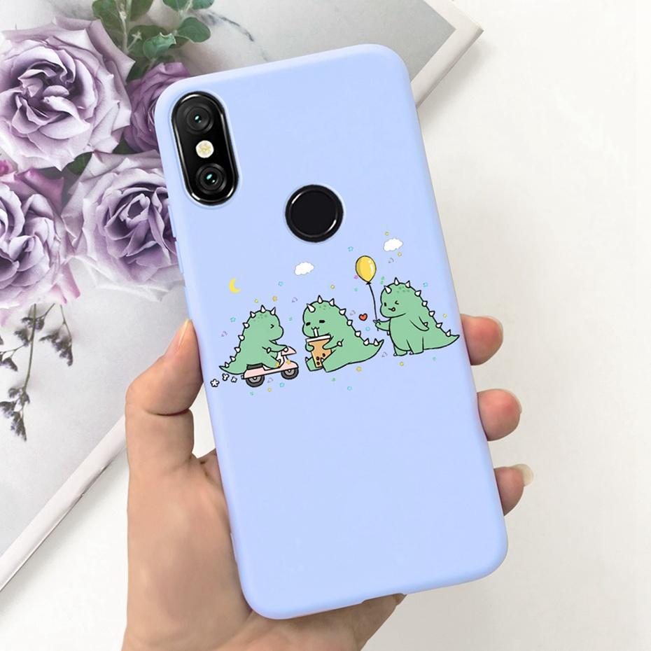 Case For Xiaomi Mi A2 Lite 5.84" Cute Animal Cartoon Candy Color Soft Silicone Phone Bumper For Xiaomi Mi A2lite Back Cover