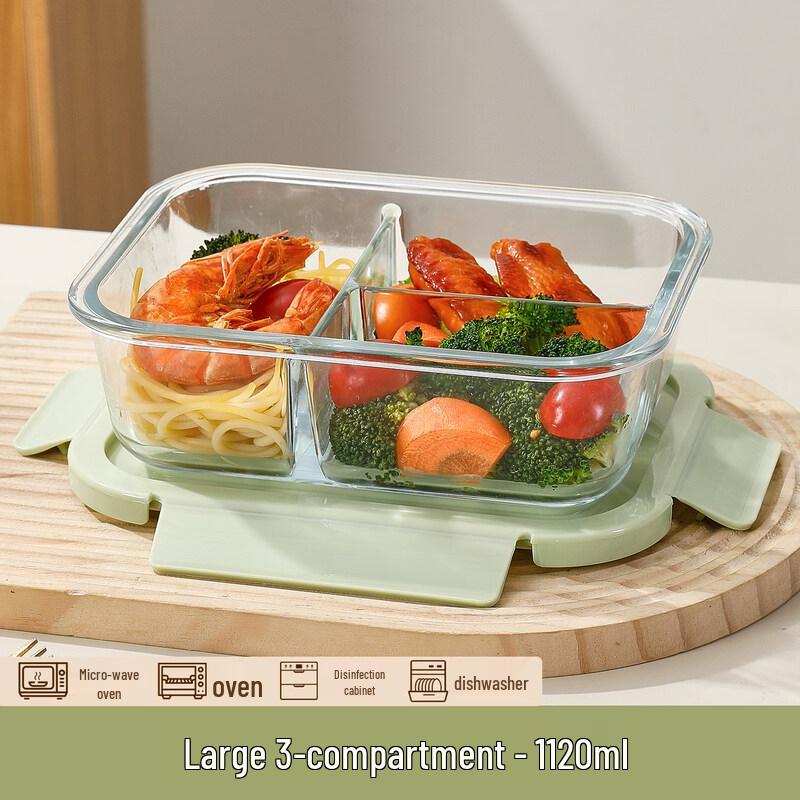

ZISIZ Microwave-Safe Glass Lunch Box