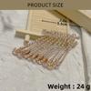 10Pcs Chic Rhinestone Brooch Pins Adornment Sparkling Rhinestones Pins Decorative Clips For Women's Clothing