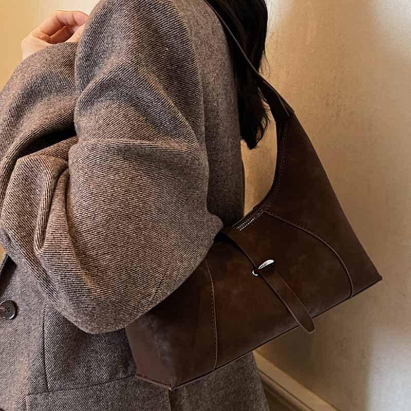 Korean Version of Fashionable Casual Niche Small Bag Women's 2025 Autumn New Retro High-end Underarm Crescent Bag Shoulder Bag