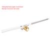 Mini Portable Telescopic Pocket Pen Shape Fishing Rod Pole & Fishing Reel(silver)