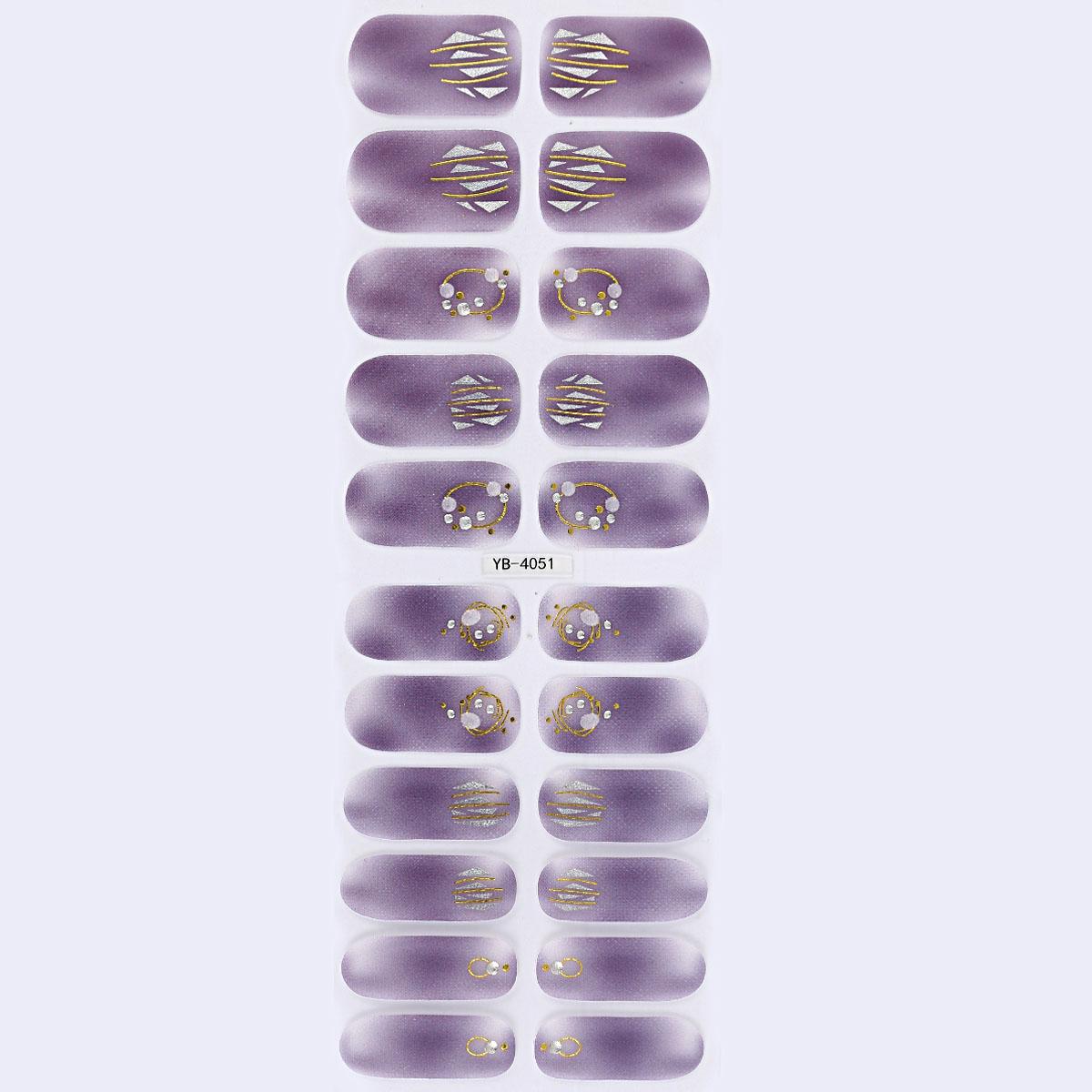 22 Stuks Semi-Uitgeharde Gel Nagellak Sticker Pure Nagellak Wraps Langdurige Volledige Dekking Gel Sticker Nagel Decoratie gray