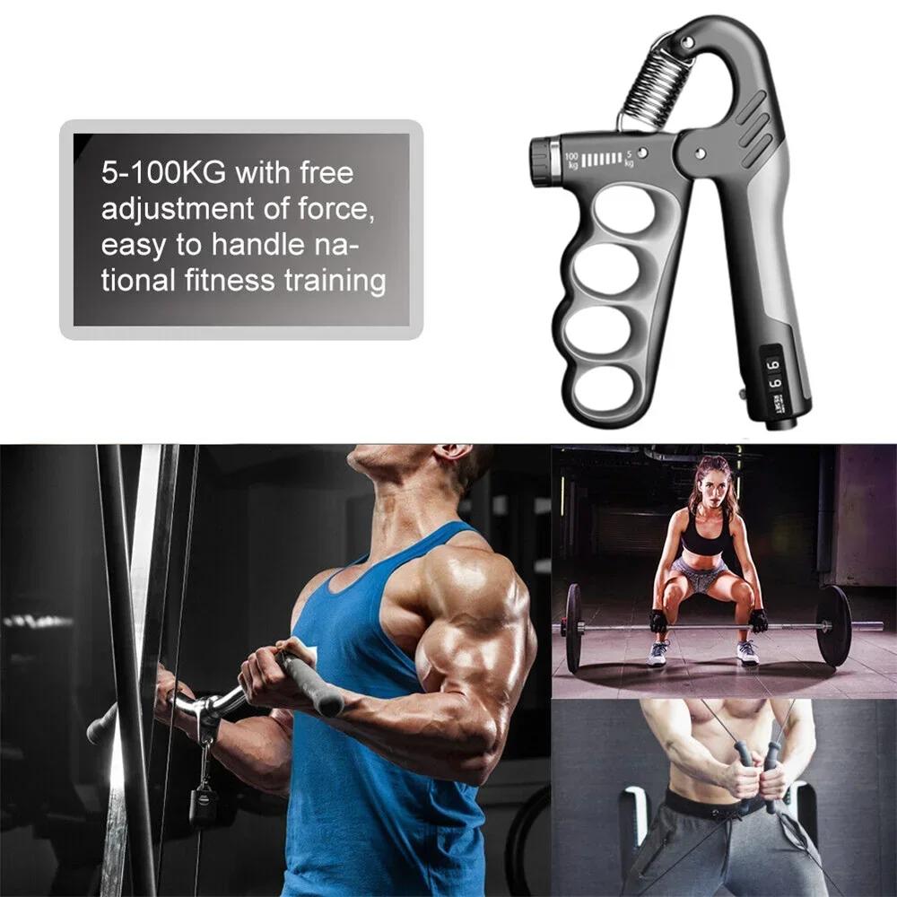 Grip Strength Trainer with Counter Grip Strength Enhancer, Adjustable Resistance And Anti-slip Grip Hand Rehabilitation Exercise