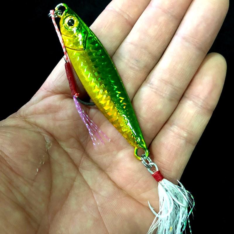 Chuangyang Metal Jig Spinner Lure - Imitation Lead Fish Lure (20g, 30g, 40g, 60g) 7g No Hooks
