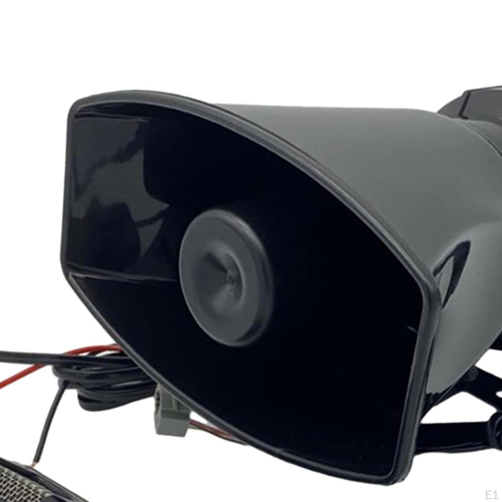 Bilhøyttaler ,PA ,Mikrofon, 7-toners elektrisk lyd Lastebil, Alarm