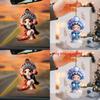 Acrylic Flat Surface Huadan Peking Opera Pendant For Auto Decoration