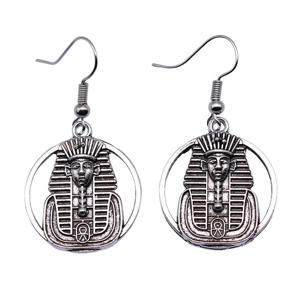 Ankh Cross Dangle Earrings Ancient Egyptian Symbol Drop Earrings Gothic Occult Themed Jewelry