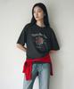 Siyajyu Sied26-1 Rose Short Sleeve T-Shirt_Charcoal