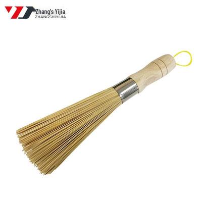 Wooden Handle Bamboo Pot Cleaning Brush
