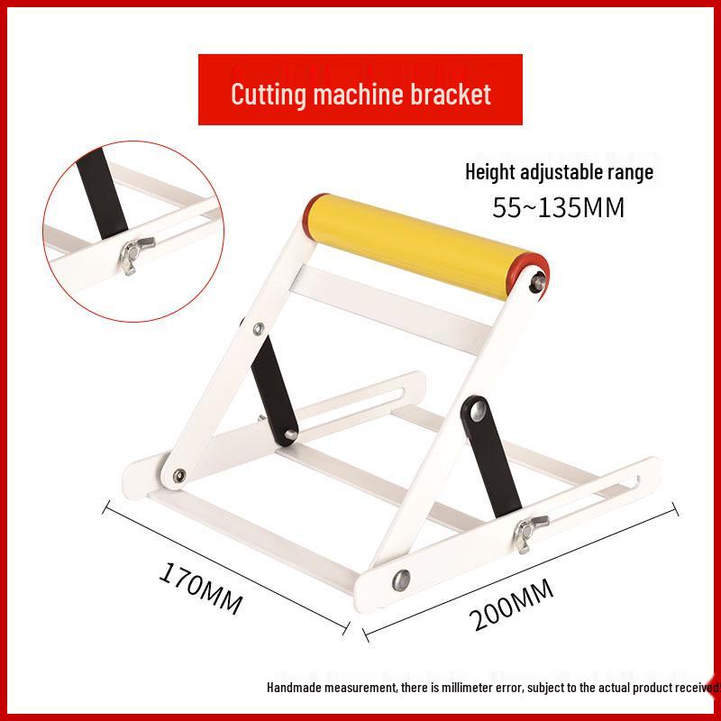 Adjustable Folding Stainless Steel Material Support Stand with Lifting Auxiliary Bracket