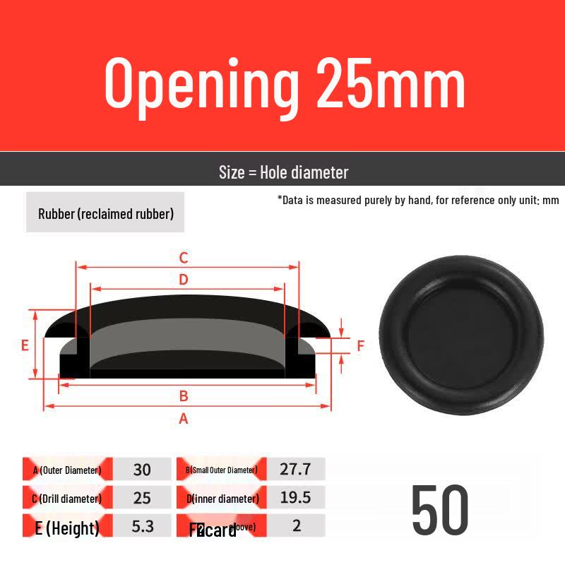 Kaixiang Single-Sided Rubber Wiring Grommet