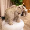 Soft Elephant Cartoon Animal Toy Plush Cushion Ornament For Kids Decor Bedroom