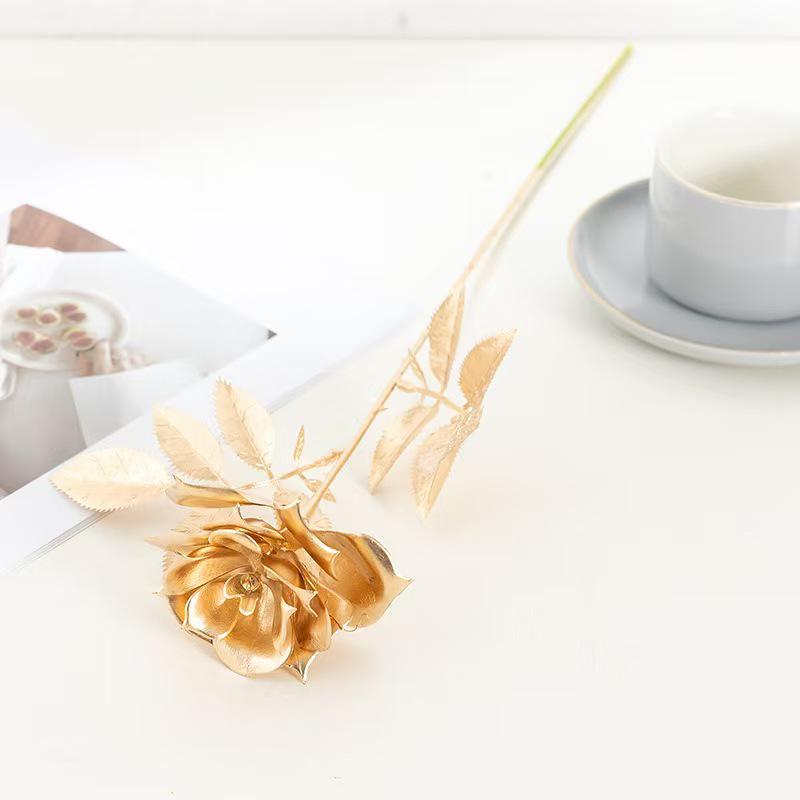 Gold Eucalyptus & Ginkgo Leaves for Wedding, Christmas & New Year Decor