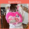 My Little Pony Cartoon Velvet Backpack With Seams For Casual Travel And School Use