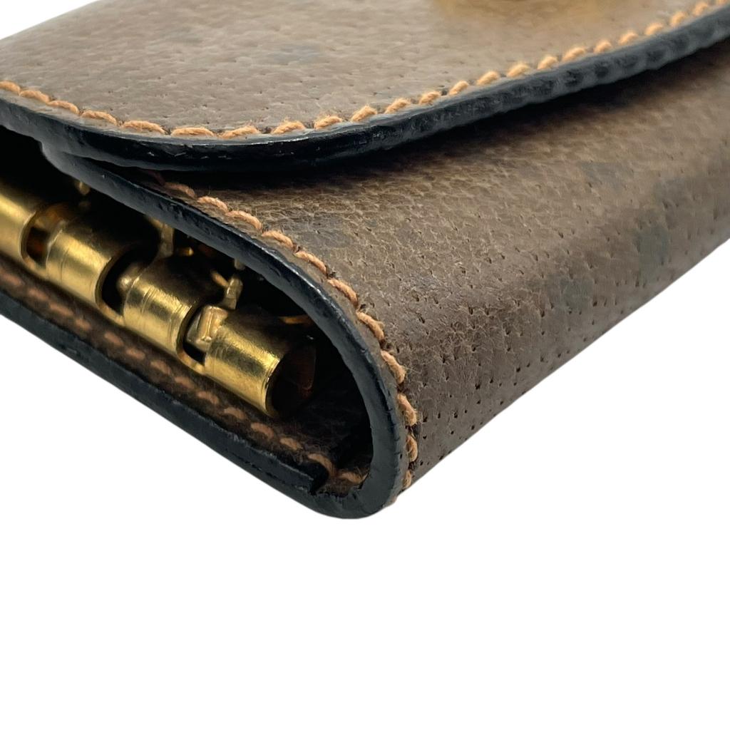 Used GUCCIKey Holder  Brown Leather Unisex