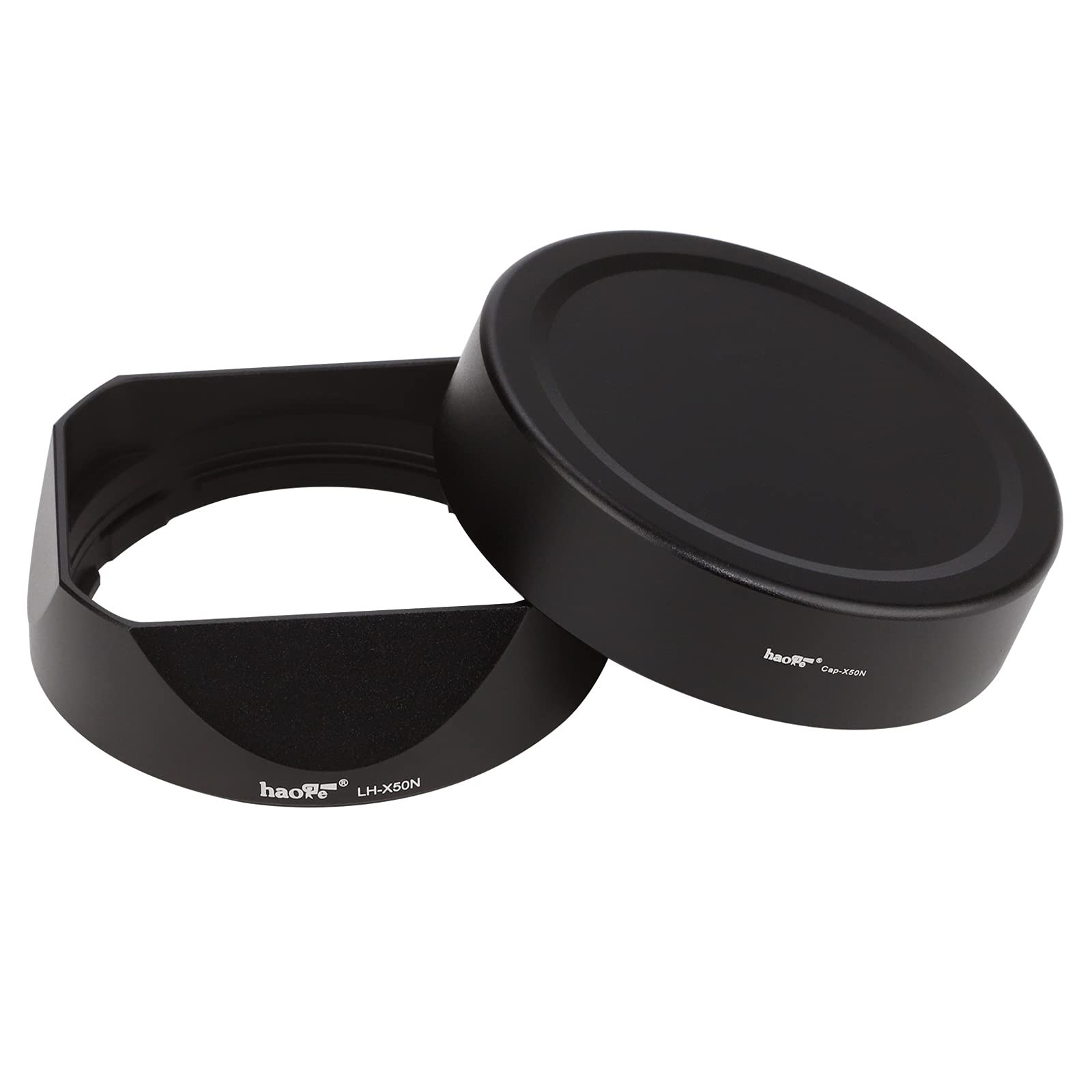 

Haoge Lens Hood Metal Square Bayonet for Fujifilm XF50mm F2 R Fuji Fujinon 50mm F2 Lens Hood with Metal Front Cap WR, 50mm/F2 Hood,