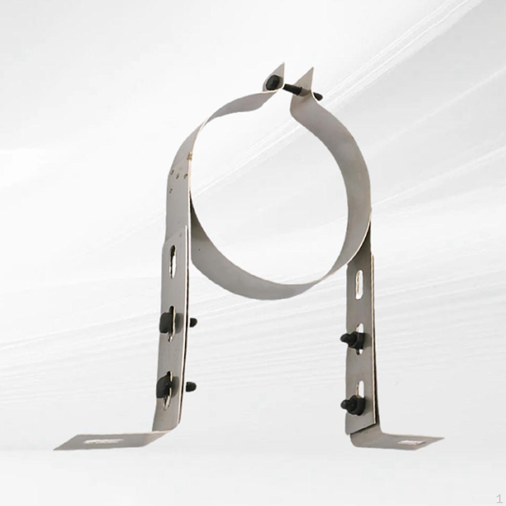 Vent Wall Strap Pipe Hanger Adjustable Easy Installation Heat Resistant Accessory Sturdy Clamp