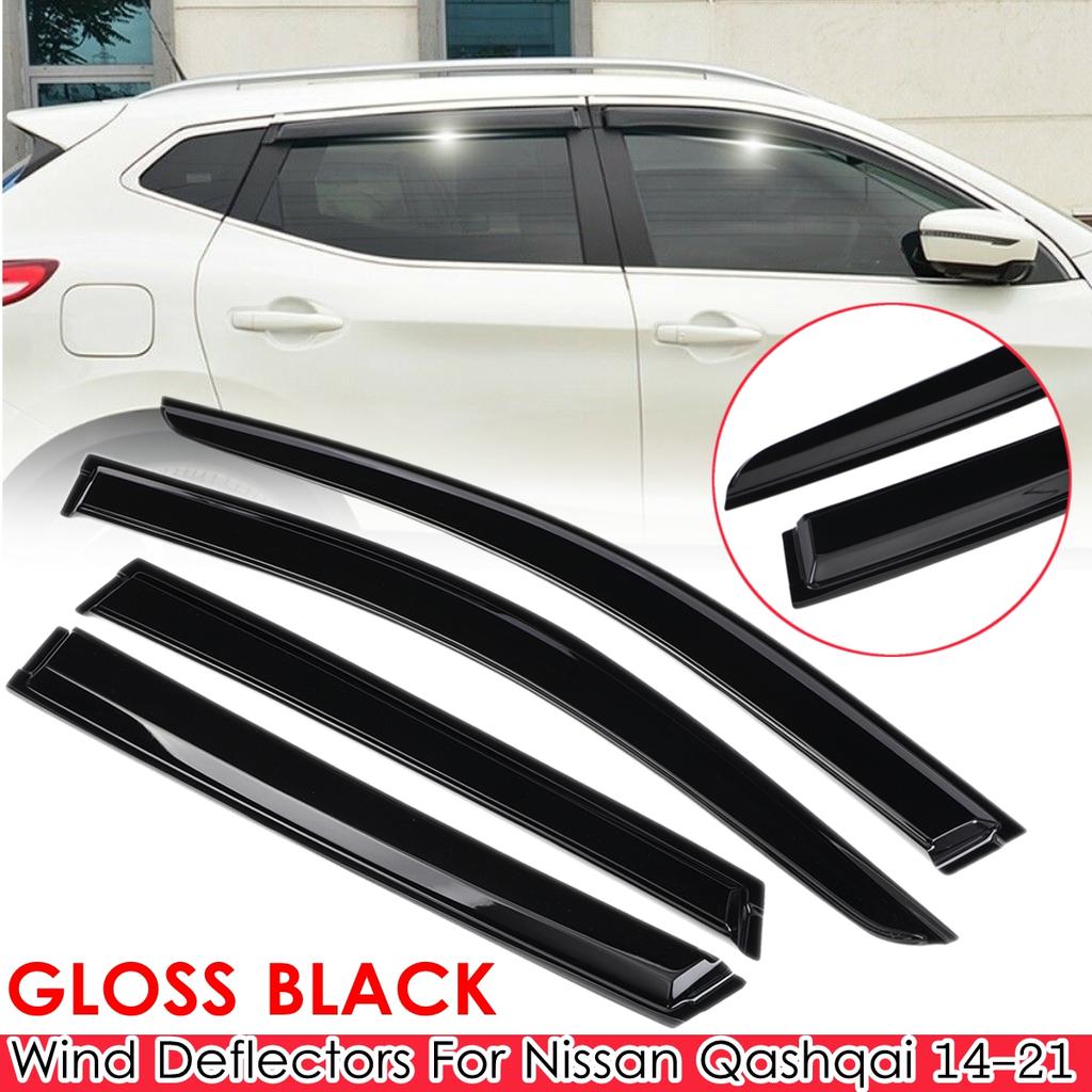 Wind Deflectors Nissan Qashqai J11 2014 > Door Wind Deflectors Set of 4 New Genuine KE8004E010