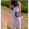 Women's Solid Color Sleeveless Vest Jumpsuit Threaded Square Neck Backless Hip Lifting Slim Sports Jumpsuit