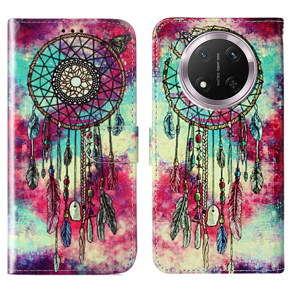 Stand Case for Honor X9c 5G/Magic7 Lite 5G/X60 Pro 5G Cover Marble Painted Leather Wallet Phone Shell