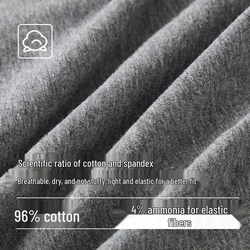 Langsha Men's Pure Cotton Boxer Briefs