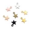 100pcs 11x8mm Metal Zinc Alloy MINI Five-pointed Star Charms Fit Jewelry Pendant Charms Makings DIY Handmade Craft