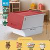 34L Slanted Opening Flip-Lid Storage Box