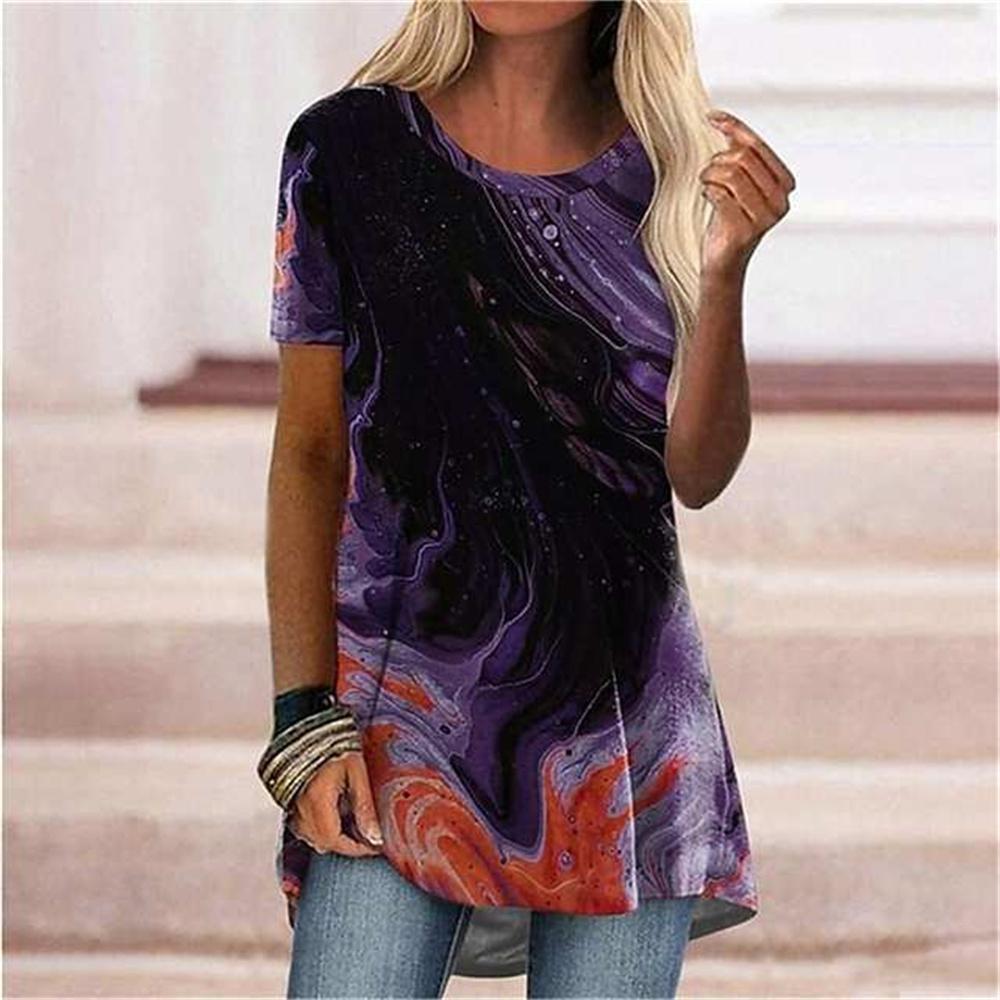 Summer Flower T-Shirts Dragonfly 3D Printed Women's Fashion Streetwear Floral Oversized T Shirt Female Ladies Clothing