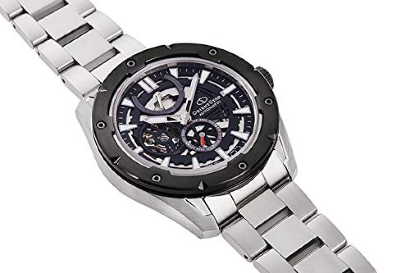 Orient Star RK-AV0A01B Men's Automatic Watch, Avant-Garde Skeleton, Mechanical, Made In Japan, with 2-Year Manufacturer's Warranty, Open Heart, Black