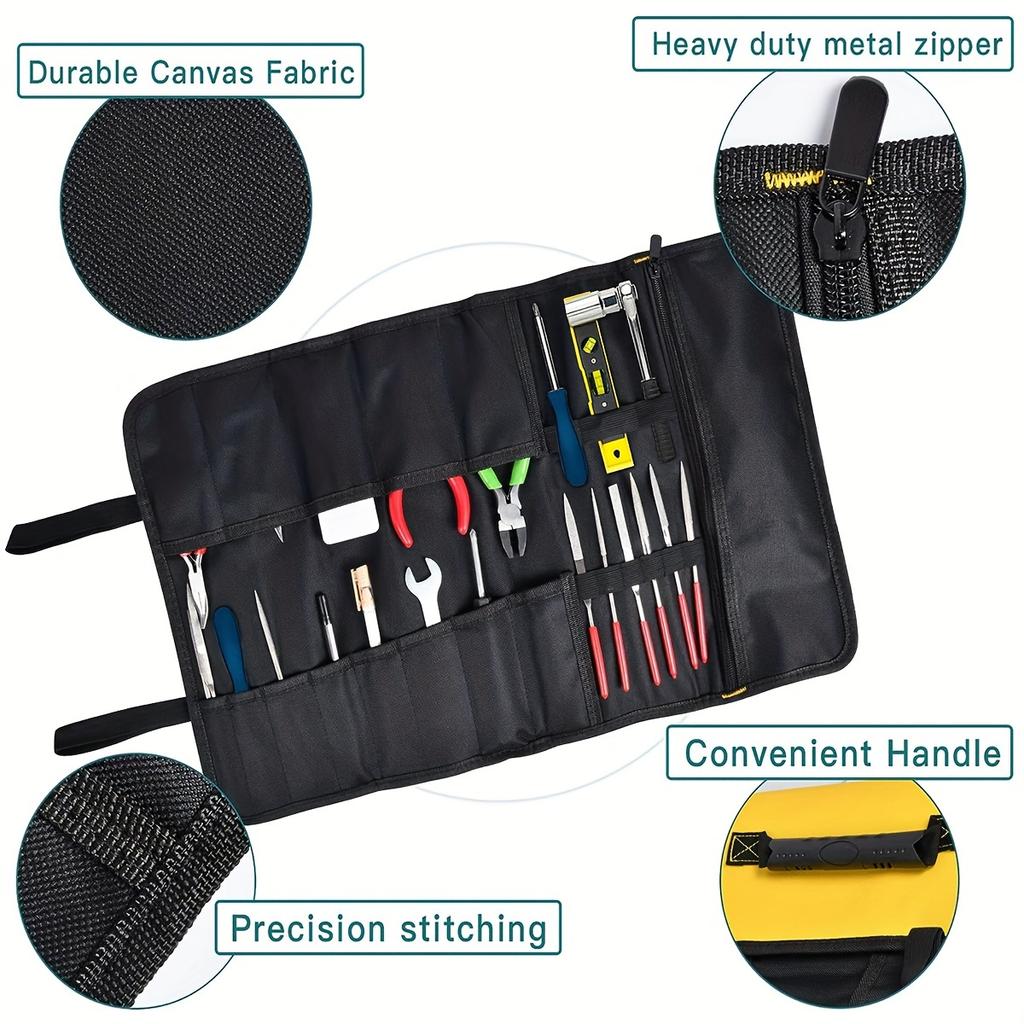 Carrying bag reel type tool kit electrician tool insert bag canvas Oxford cloth tool kit tool bag hardware tool kit