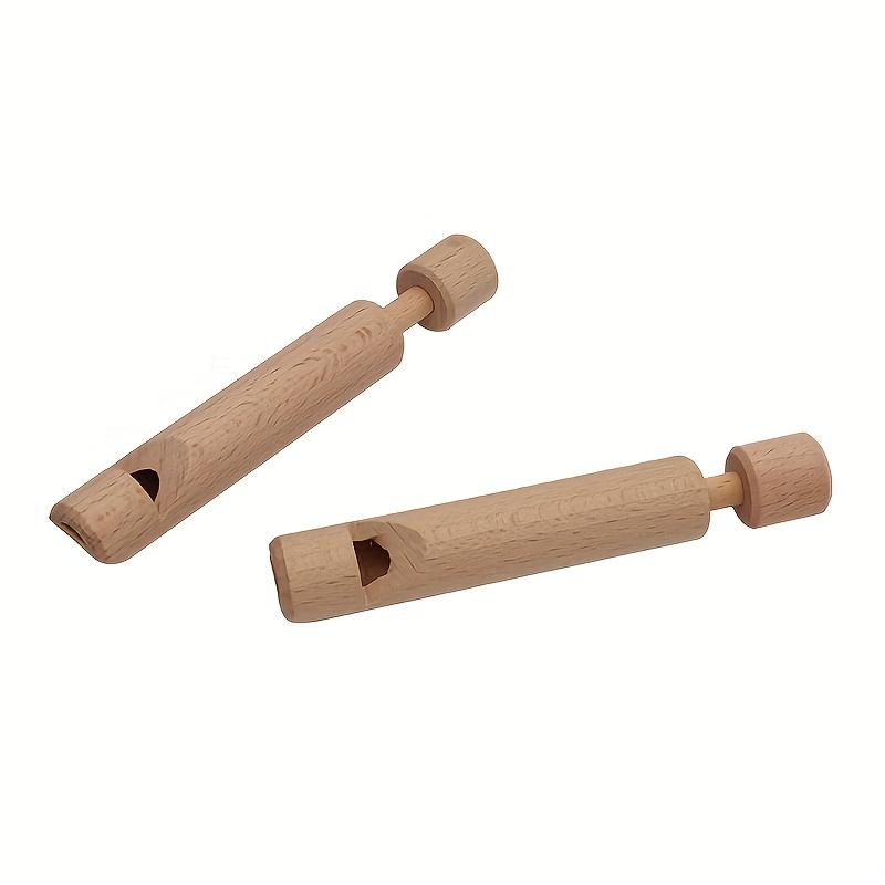 Tubo Canoro Uccelli Fischietto Naturale in Legno Portatile Giocattolo da Campeggio all'Aperto Bambini Adulti Portatile Generatore di Suono Strumento in Legno Regalo