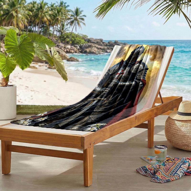 Cross Templars Knight Fashion Beach Towel: Ideal for Summer Adventures Soft, absorbent and quick drying suitable for swimming and bathing