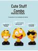 Ha Hu Emoji Bobblehead Car Ornament: Cute Cartoon Interior Decoration.