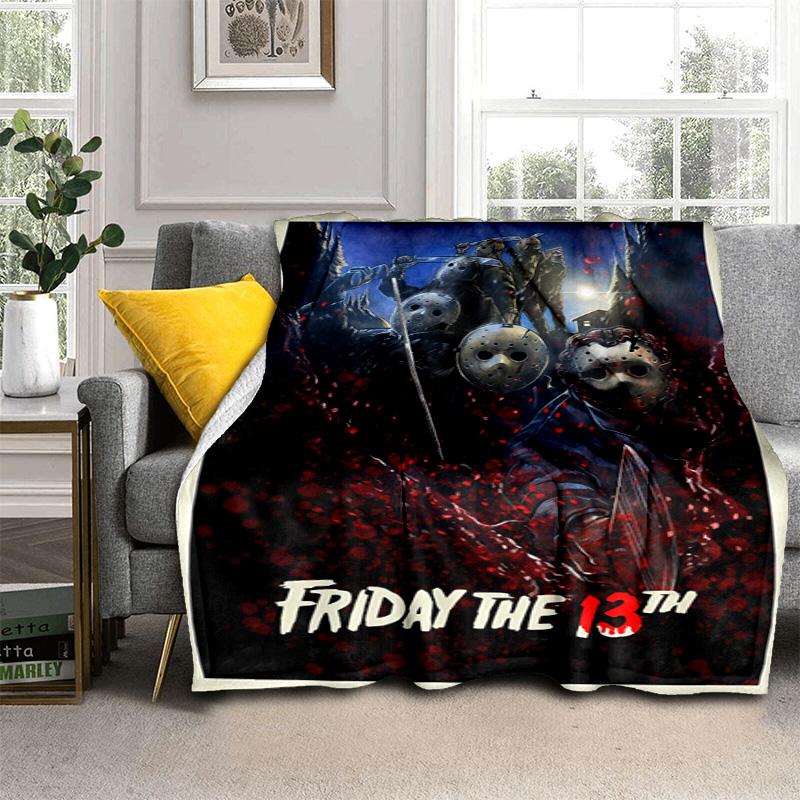 Classic Horror Movie Masks Blanket Blanket Soft And Comfortable Nap Blanket Office Rest Blanket Machine Washable