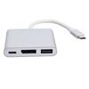 3 In 1 Type C Hub 8K Display Port USB PD Fast Charging Adapter Multiport Docking Station for Laptop Phone
