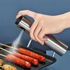 Silver Olive Oil Sprayer Bottle Stainless Steel Pump Oil Dispenser for Cooking Frying Grilling