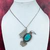 Amazonite Gemstone Pendant Copper Wire Wrapped Jewelry Bird Pendant Gifts For Her