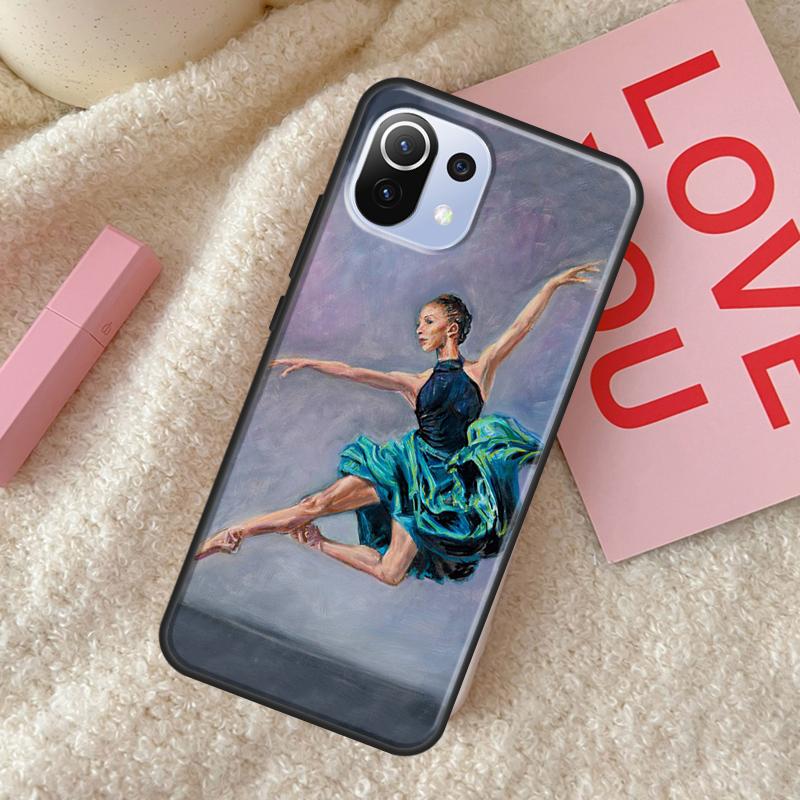 Gymnastics Oil Painting For POCO F3 F1 M3 M4 X3 Pro GT X4 Pro Phone Case For Xiaomi Mi 11 Lite 12 11T Pro Cover