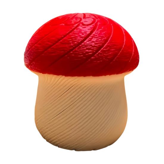 3D Printed Twisting Mushroom Relief Slippery Toy Stress Mushroom красный