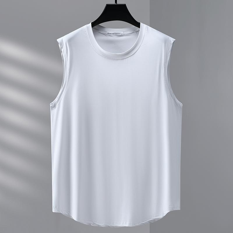 Taglie Forti 4XL-10XL T-shirt Oversize Senza Maniche da Uomo Top Estivi T-shirt Casual Abbigliamento Estivo
