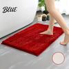 Comfortable Shower Mat Soft Shaggy Solid Color Bath Rectangle 40x60CM Chenille Anti-slip Thick Moisture-absorbing Floor