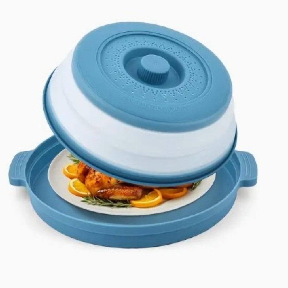 Folding Silicone Microwave Cover Oil-proof Fresh-Keeping Cover Kitchen Gadgets