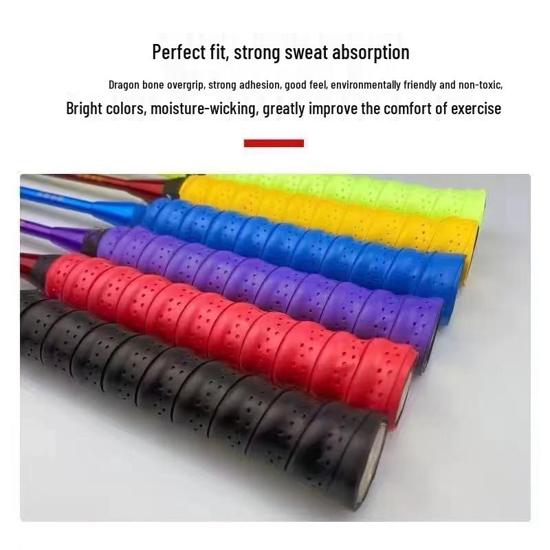 Dragon Bone Grip Universal Racket Band: No-Logo, Anti-Slip, Sweat-Absorbent, High Elasticity, Shock Absorbing for Badminton, Tennis, and Fishing Rods