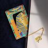 Tassel Pendant Metal Bookmark Egyptian Painting Bookmark Stationery Gifts Retro Book Clip Pagination Mark Reaing Book Tool