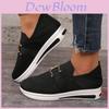 Stylish And Breathable Knit Slip-on Womens Loafers With Thick Sole For Everyday Fashion