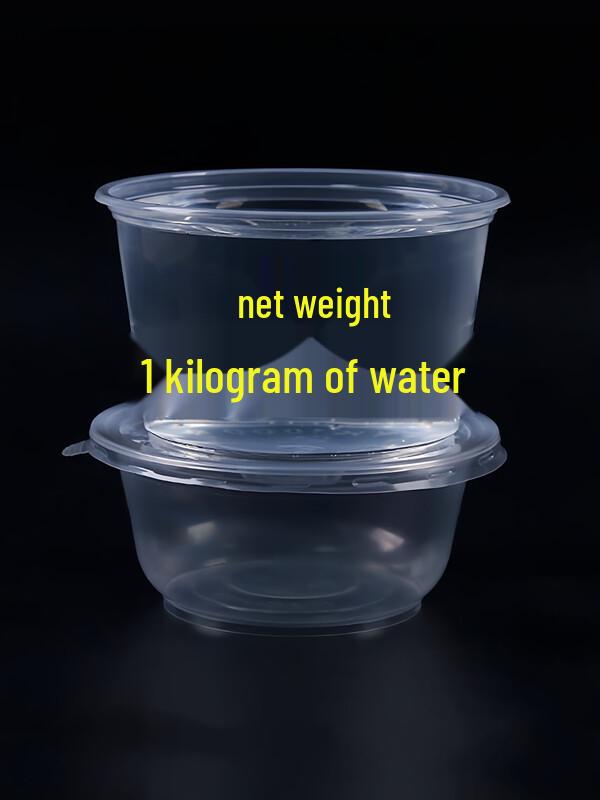 Disposable Plastic Round Bowls with Lids